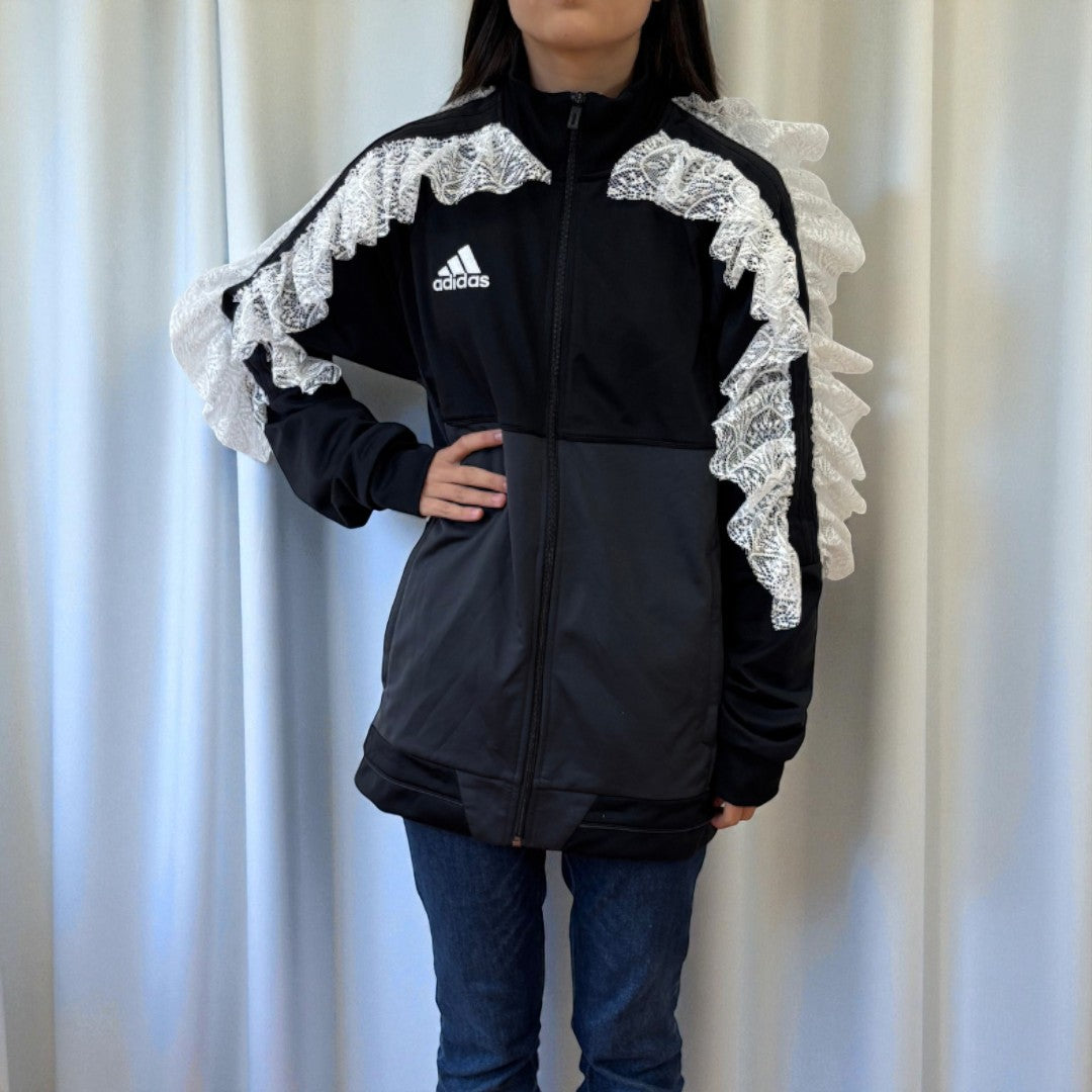 #12 Veste de sur-vêtement Adidas à froufrous