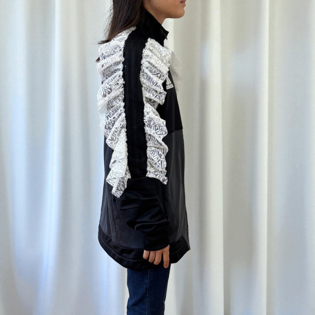 #12 Veste de sur-vêtement Adidas à froufrous