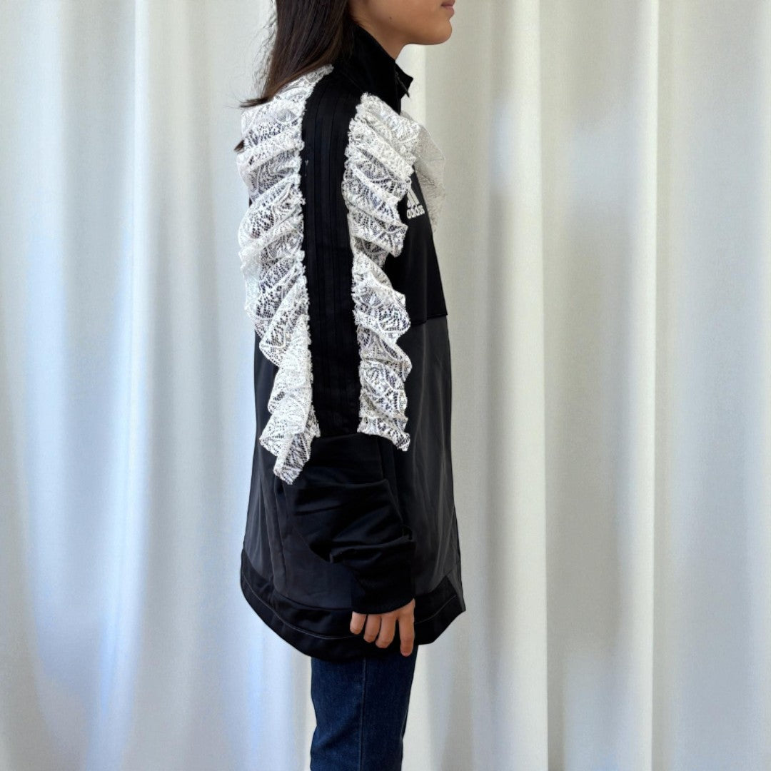 #12 Veste de sur-vêtement Adidas à froufrous