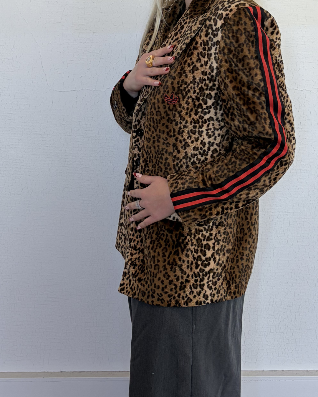 86# Blazer léopard bandes Adidas