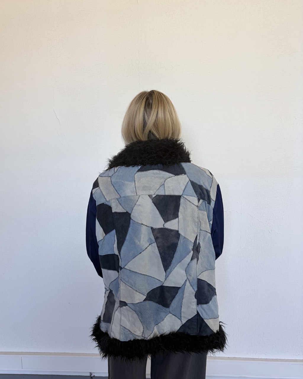#97 Blue Afghan coat