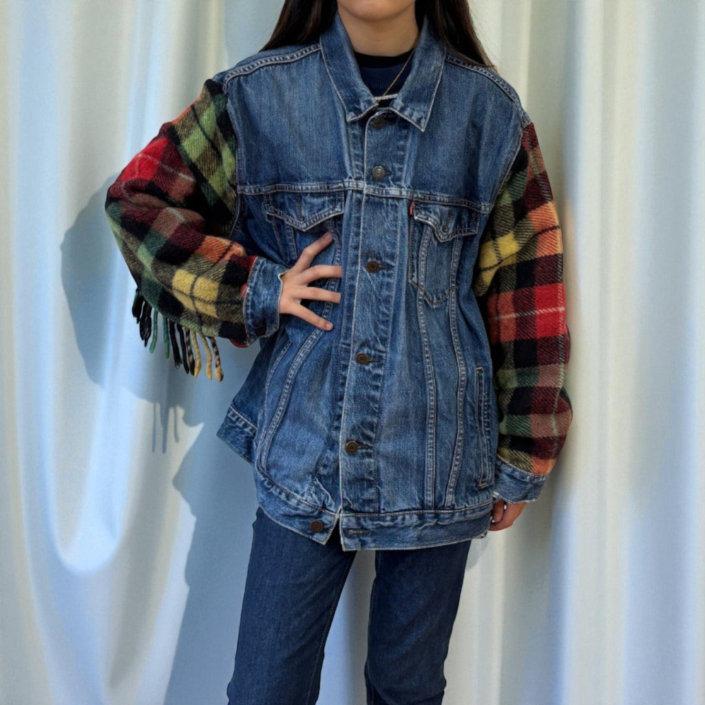#30 Veste en jean avec manches couverture