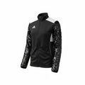 #6 Veste de sur-vêtement Adidas noire à manches paillettes