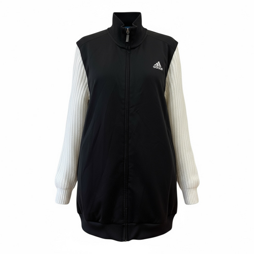 #11 Veste de sur-vêtement Adidas noire à manches pull