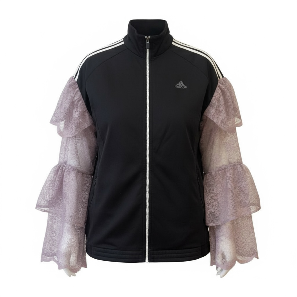 #36 Veste de sur-vêtement Adidas à manches bouffantes