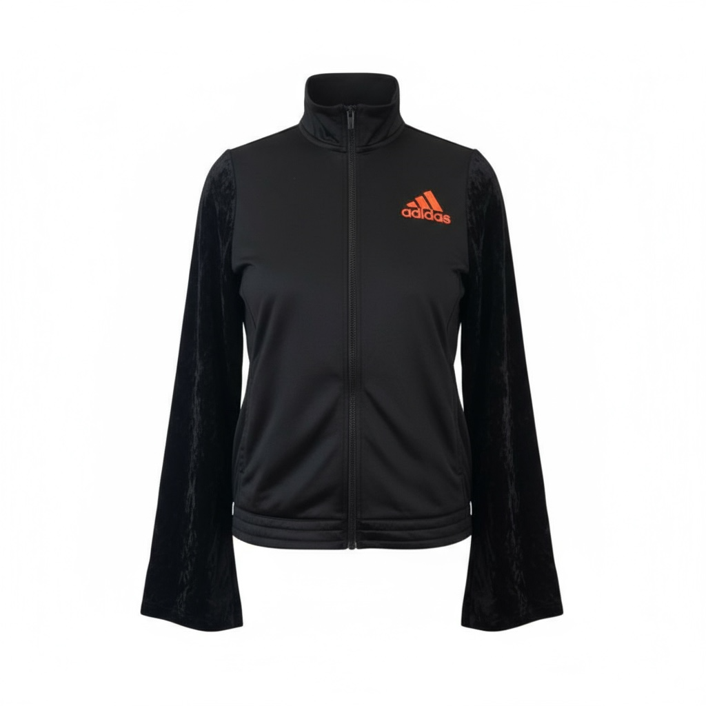 #37 Veste de sur-vêtement Adidas à manches velours