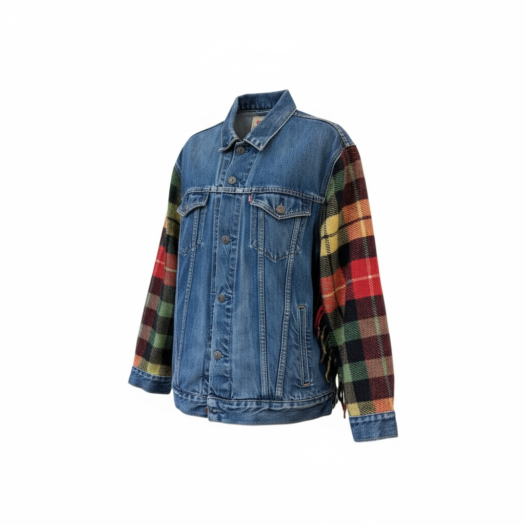 #30 Veste en jean avec manches couverture