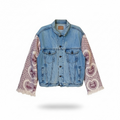 #76 Veste en jean avec manches couvertures