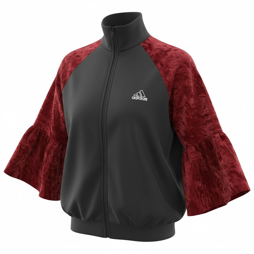 #98 Veste de sur-vêtement Adidas manches velours