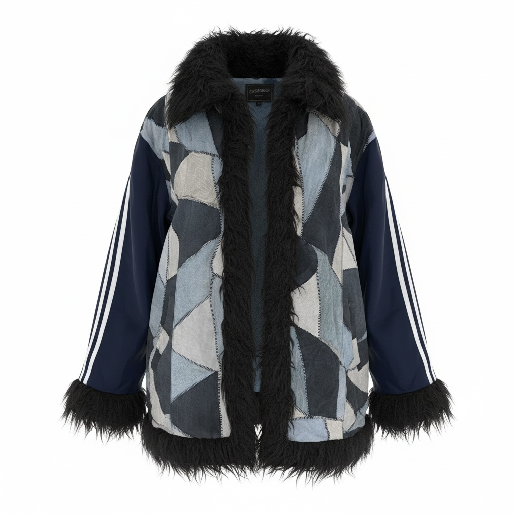 #97 Blue Afghan coat